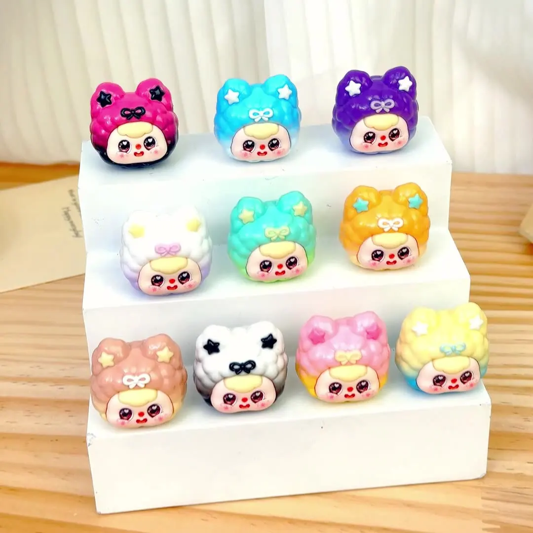 

1/10PCS High-Quality Cute Cat-Eared Galaxy Girl Figurine Fashionable Livestream Blind Box Craft Resin Miniature Ornament