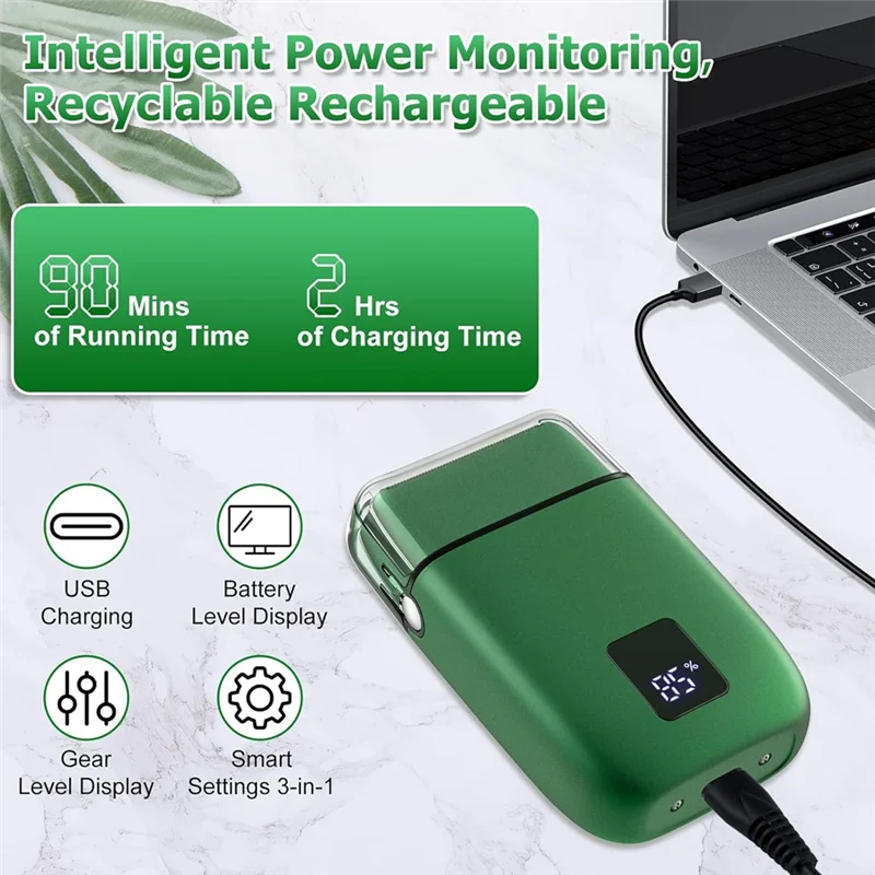 A005-Afeitadora de lámina,Afeitadora para hombres con malla de lámina ultrafina,Afeitadora impermeable IPX7 para hombres con control de 3 velocidades