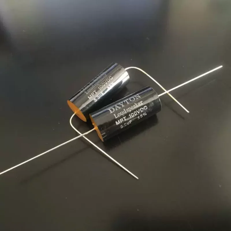 5PCS DAYTON Loudspeaker 3.3UF100V DC 5% Audio Dedicated Polarized Capacitor Made in the United States