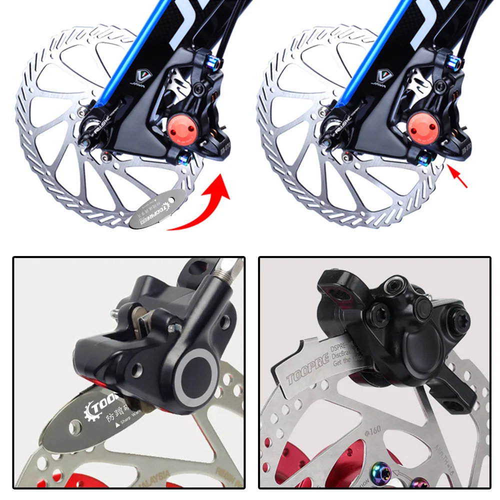 Bicycle Disc Brake Pads Adjustment Alignment Tool for Mountain Bike, Bike Disc Brake Gap Regulator ，Assistant Adjust Spacer