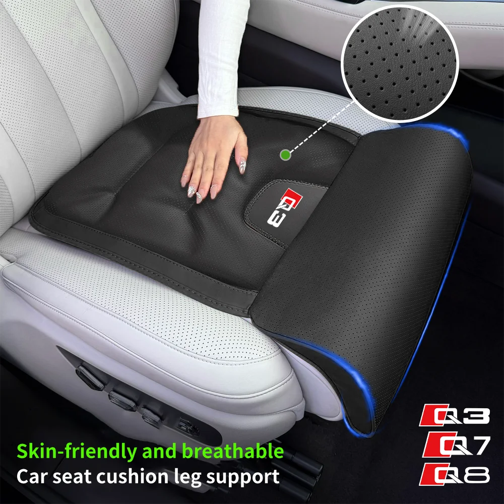 

Thick Car Seat Cushion with Leg Support Universal Seat Cover Extension Leg Rest Padding for Audi Q3 Q7 Q8 interior Accessories