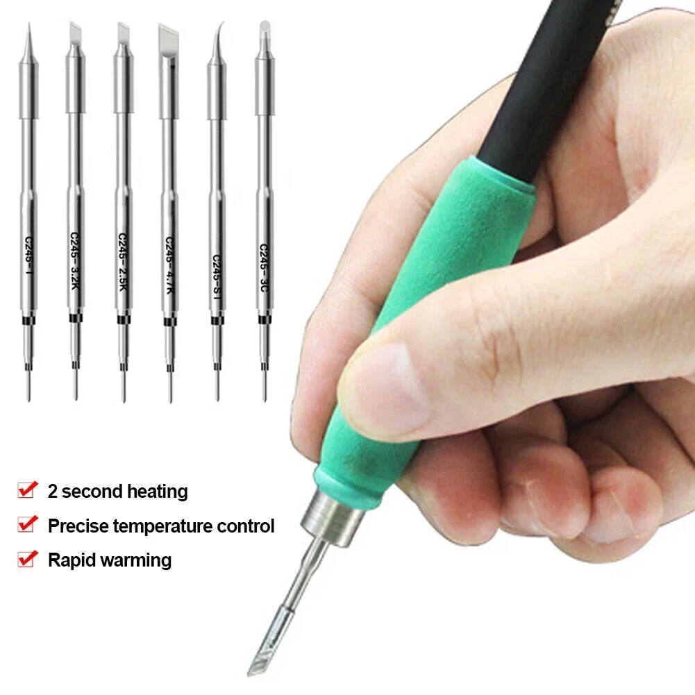 

1Pcs C210 C245 C115 Soldering Iron Tips Heating Core Replacement Tips Welding & Soldering Supplies Accessories