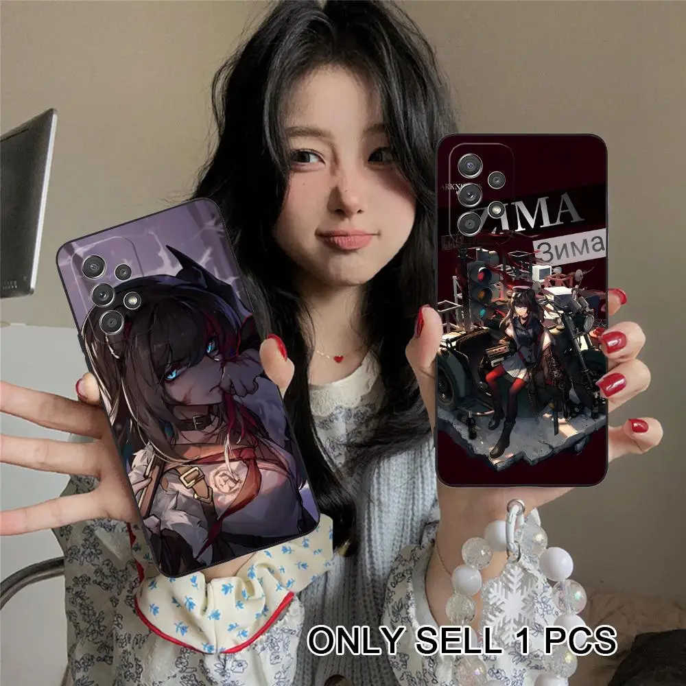 Arknights Zima Matte TPU Mobile Phone Case for Samsung Galaxy A56 55 54 53 52 51 36 35 34 23 16 15 5G Colorful Cover