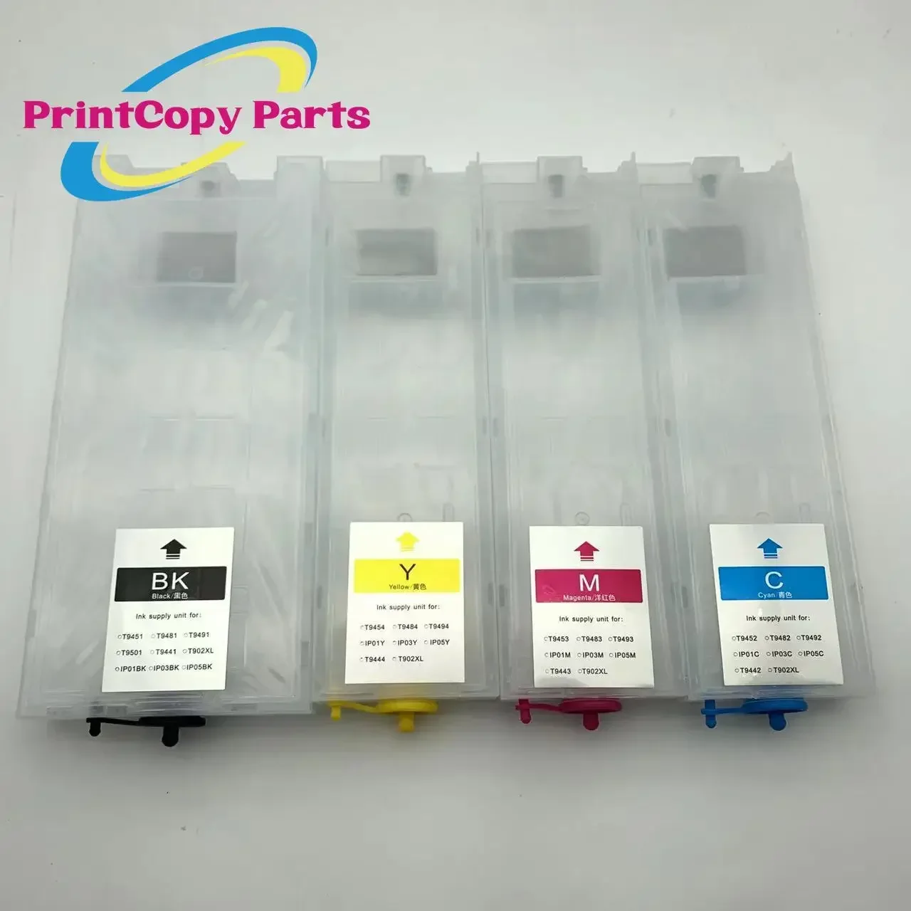 Imagem -02 - Cartucho de Tinta Recarregável para Epson Workforce Pro sem Chip T9451 T9452 T9453 T9454 Wf-c5290 Wf-c5790 Wf5210 Conjunto