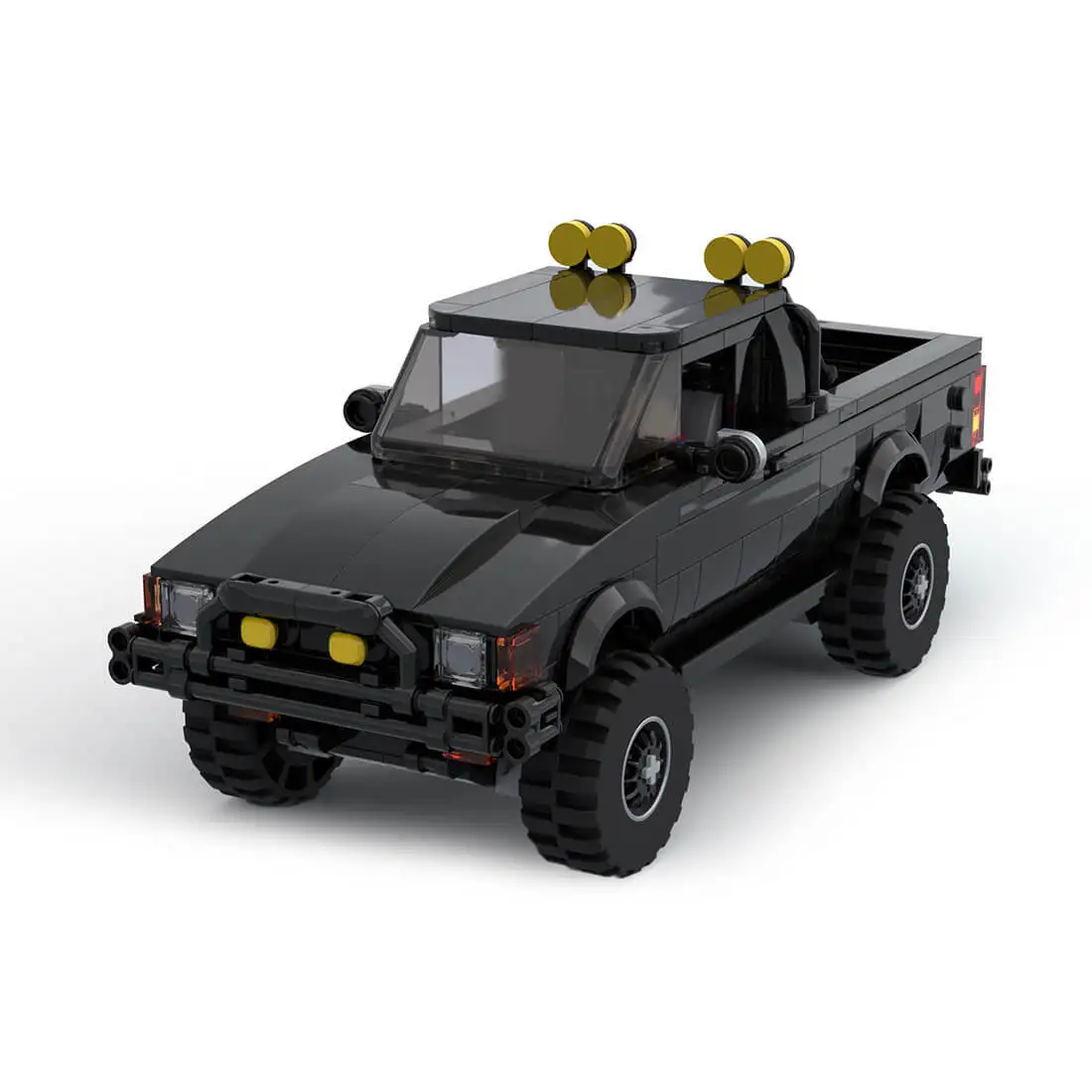 

Изготовленный на заказ пикап MOC-10599, модель 426 деталей, детский подарок на Рождество