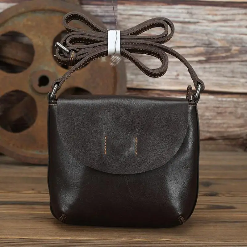 Johnature Retro Genuine Leather Women Bag Ladies Bags 2024 New Simple First Layer Cowhide Female Shoulder & Crossbody Bags