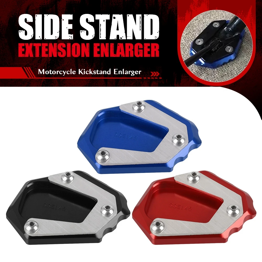 

FOR Honda CB500F CB 500X CB125R CBR 500R CB650R CBR 650 R VFR 800 X Crossrunner Kickstand Extender Foot Side Stand Extension Pad