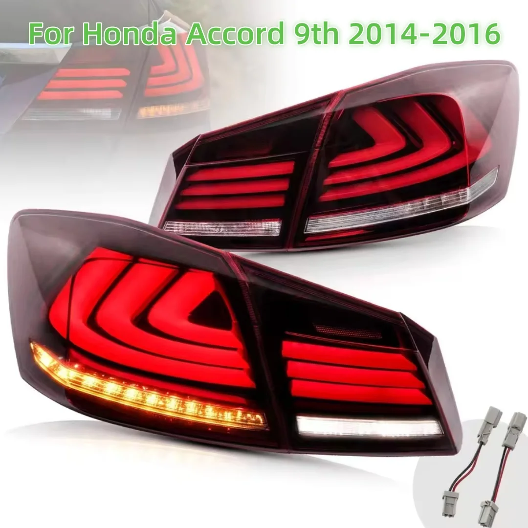 

GXGLNAV Car Lights For Honda Accord Taillight 9th 2014-2016 LED Projetor Tail Lamp Daytime Running Light Automotive Accessories