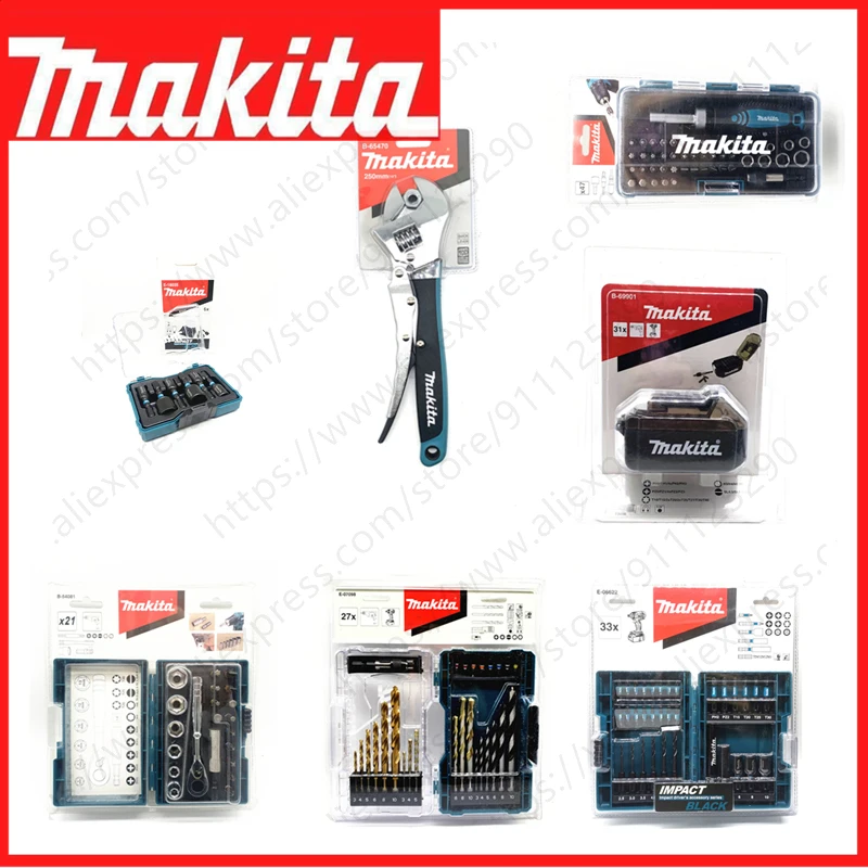 

Профессиональный набор аксессуаров MAKITA: Набор бит для отверток, набор торцевых ключей, набор гайковертов.