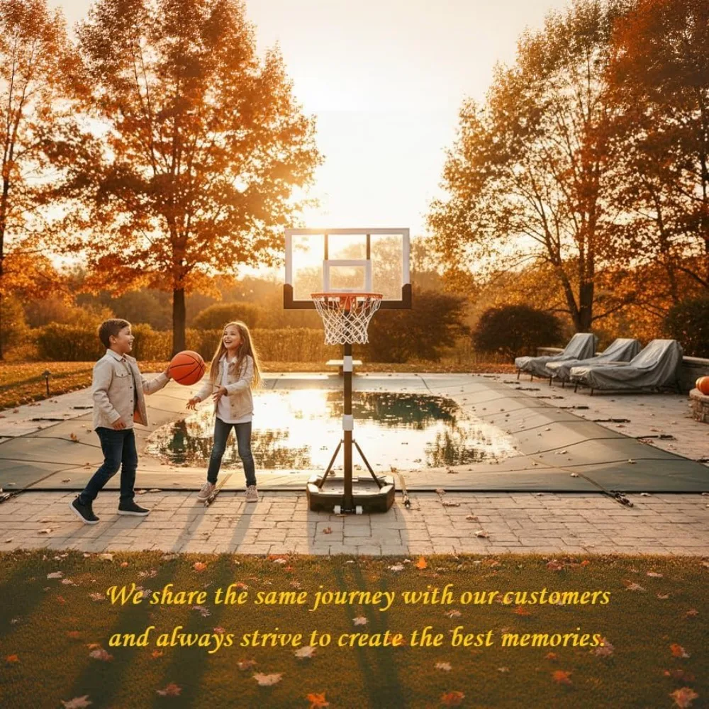 طوق كرة سلة للأطفال قابل للتعديل مقاس 29 بوصة، ارتفاع 3.2-7.2 قدم، لعب حمام السباحة والخارجي للأطفال والكبار #2