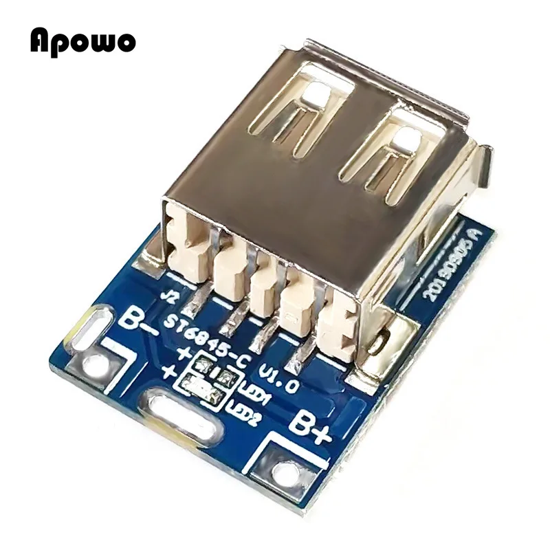 10 stücke 5V-Boost-Converter Step-Up Power Module Lithium-Batterie Lade Schutz Bord Led-anzeige USB Für DIY Ladegerät 134N3P