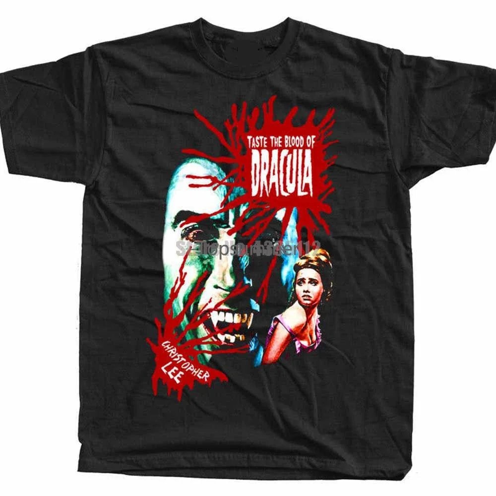 

Taste The Blood Of Dracula Movie Poster Men'S Horror Shirts Personalized T-Shirt Plain Tshirts Police T-Shirts Big Sizes Tgttgw