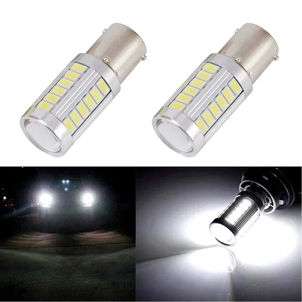 

Car Light LED Reversing Light 33-White Bulb White 5630 336500K 800LM Aluminum Car Parts Replacement 2Pcs