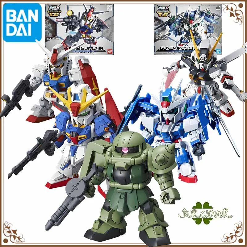 

CBandai Original GUNDAM SDCS RX-78-2 ZAKU Anime Action Figure Assembly Model Toys Collectible Model Ornaments Gifts