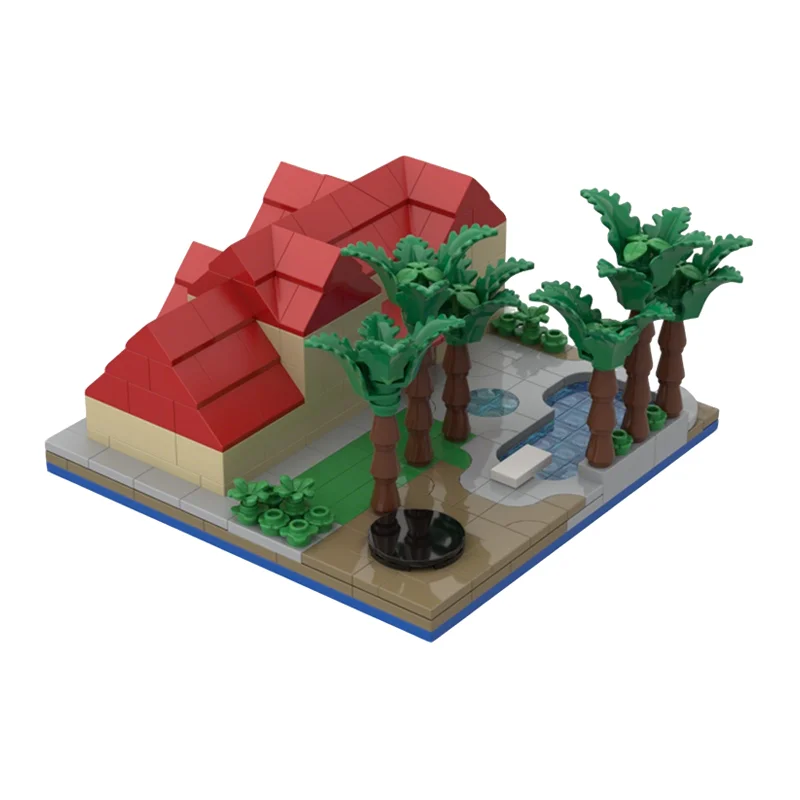 326 Piezas MOC, Modelo de Arquitectura de Casa de Campo, Bloques de Construcción, Juguetes de Ensamblaje, Regalos de Navidad, Educación DIY, Idea Creativa