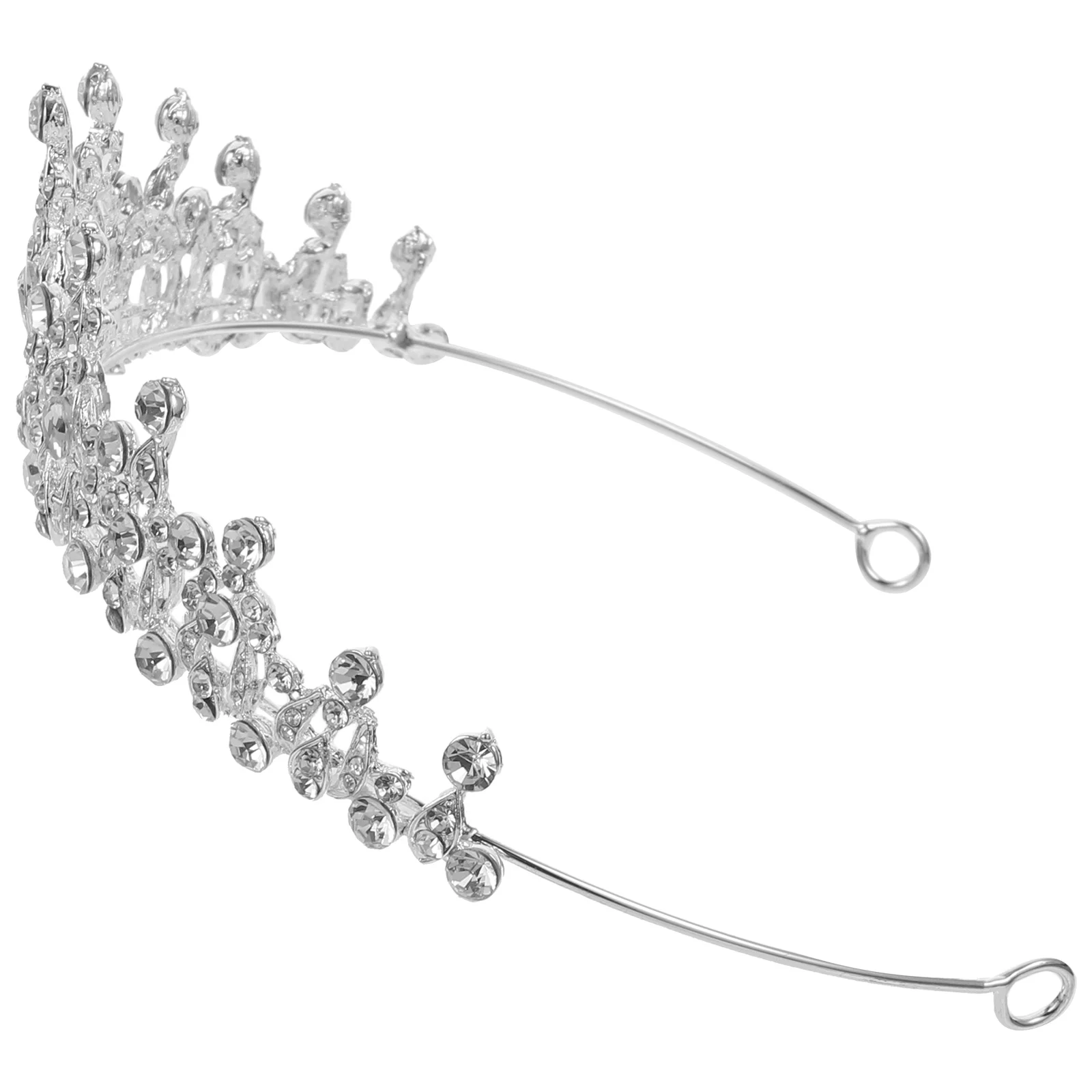 

Small Tiara Crown Rhinestone Headband Bridal Tiaras Silver Crystal Wedding Dress Accessories Bride Bridesmaid Party Photoshoot