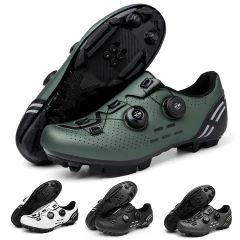 2026 Cycling Sneaker Mtb with Cleats Men Carbon Sports Speed Bike Shoes Women Mountain Racing Flat SPD Road Cycling Footwear