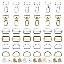 50Pcs/bag D-buckle Square Buckle XF Hook Buckle Magnetic Buckle Metal Adjustable Rectangle for Buckles DIY Accessories