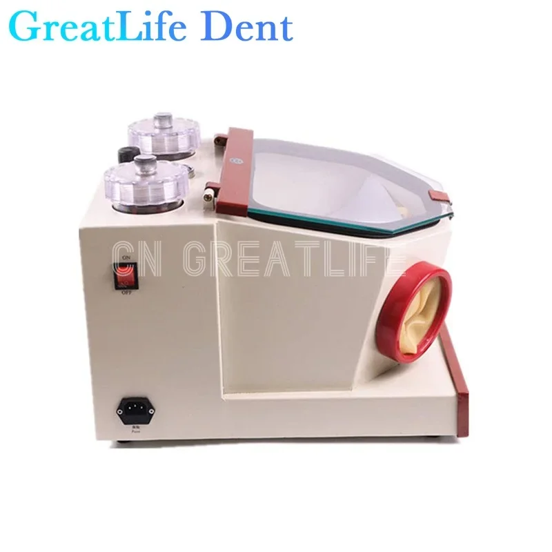 GreatLife Dent Dental Lab Equipment Twin Double Pen Sandblaster Sandblasting Dry Air Polisher Prophy Machine with Led and Drawer