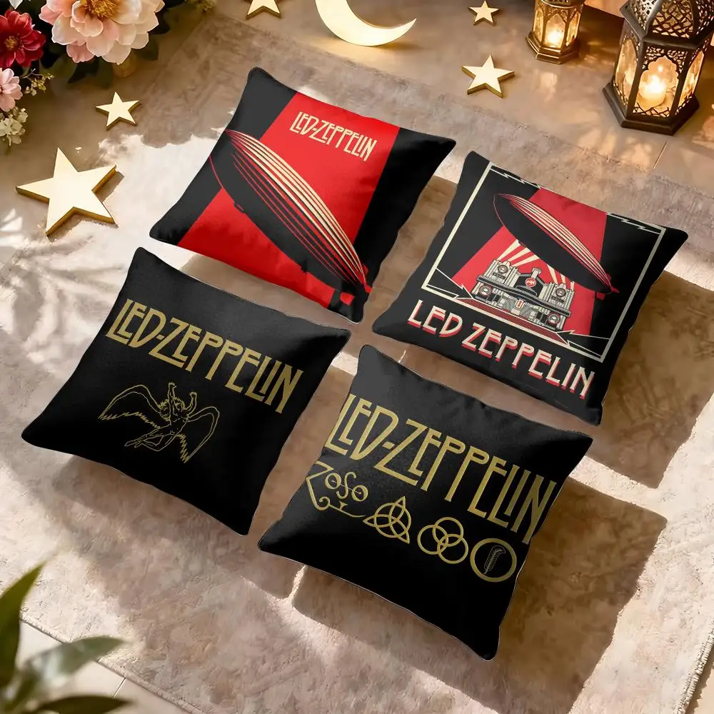 Band Epic L-Led Z-Zeppelin Cushion Cover Breathable Short Plush Pillow Case Wrinkle-Resistant Machine-Washable For Easy Care