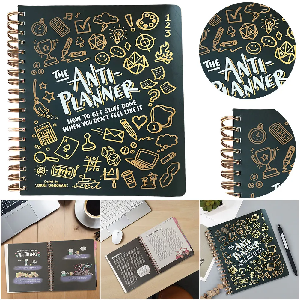 The Anti Planner Notebook Anti Planner Tagbook How to Get Sh*t Done When You Don’t Feel Like It 2024 ADHD Planner for Adults