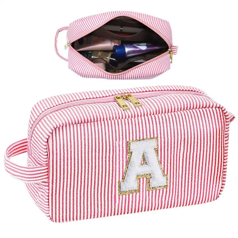 Aesthetic Toiletry Bag Zippered Cosmetic Bag Cute Makeup Case Girls Handbags Purses Storage Organizer For Friends