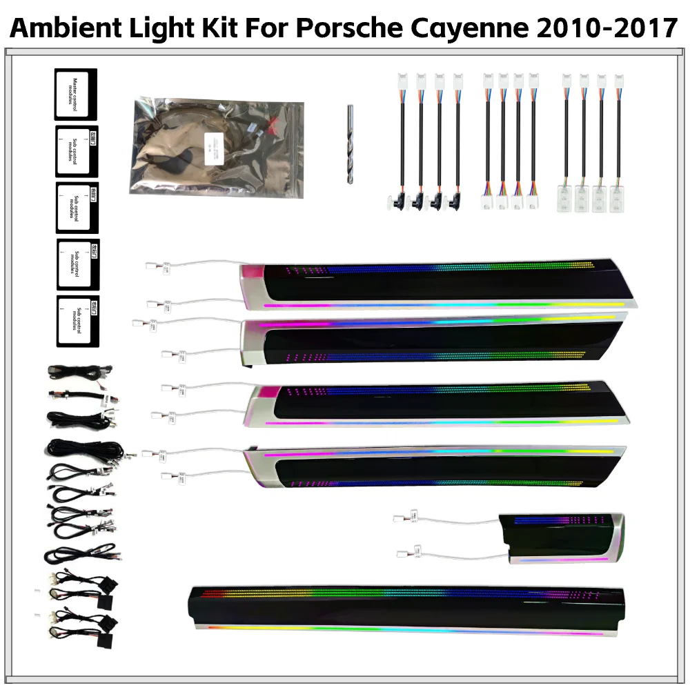 

Symphony LED Car Interior Ambient Lighting for Porsche Cayenne 2010-2017 Atmosphere Strip Decoration Accessories Upgrade