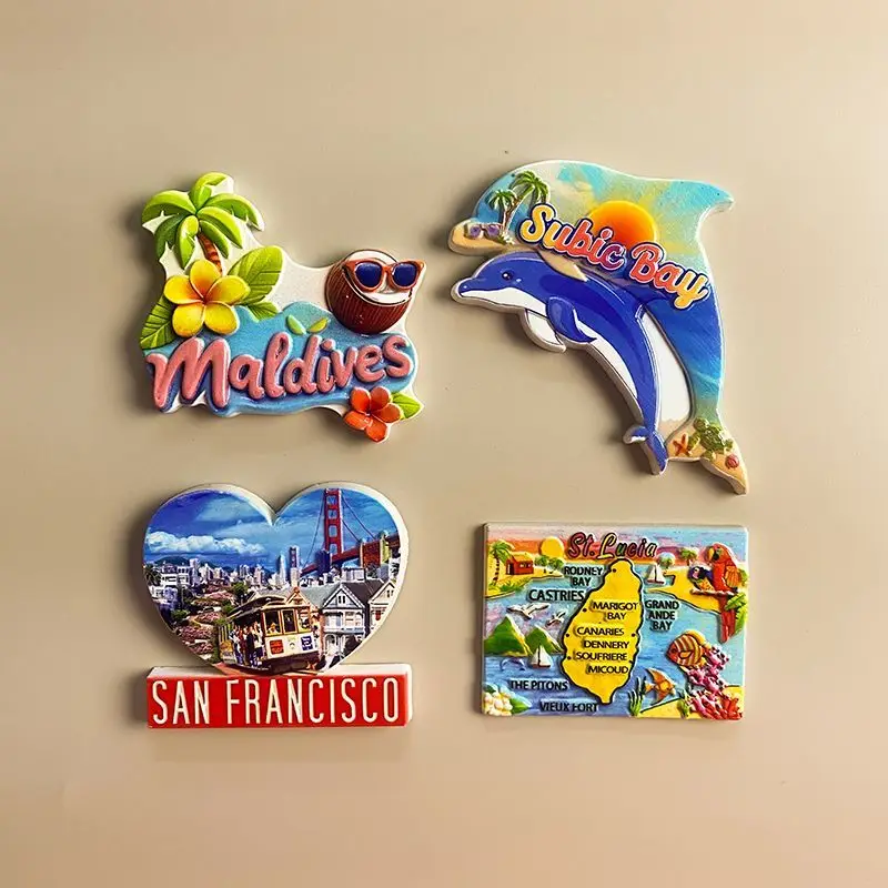 

Travel Souvenirs from Around the World Creative Magnetic Refrigerator Magnets Subic Bay, Philippines Home Decorations