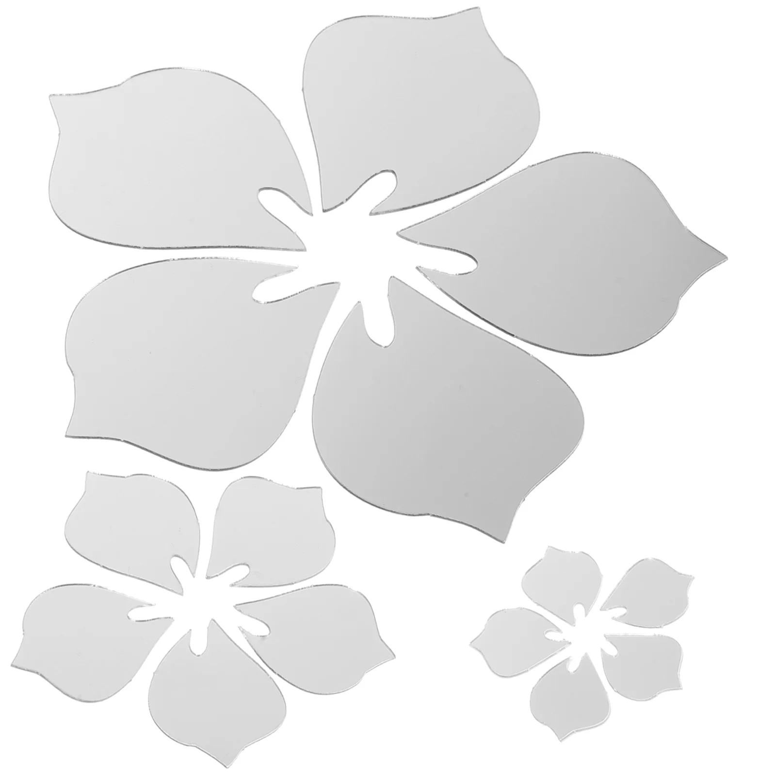 الملونة 3D الجدار صائق مرآة زهرة ديكور الشارات غرفة المعيشة الاكريليك الديكور #6