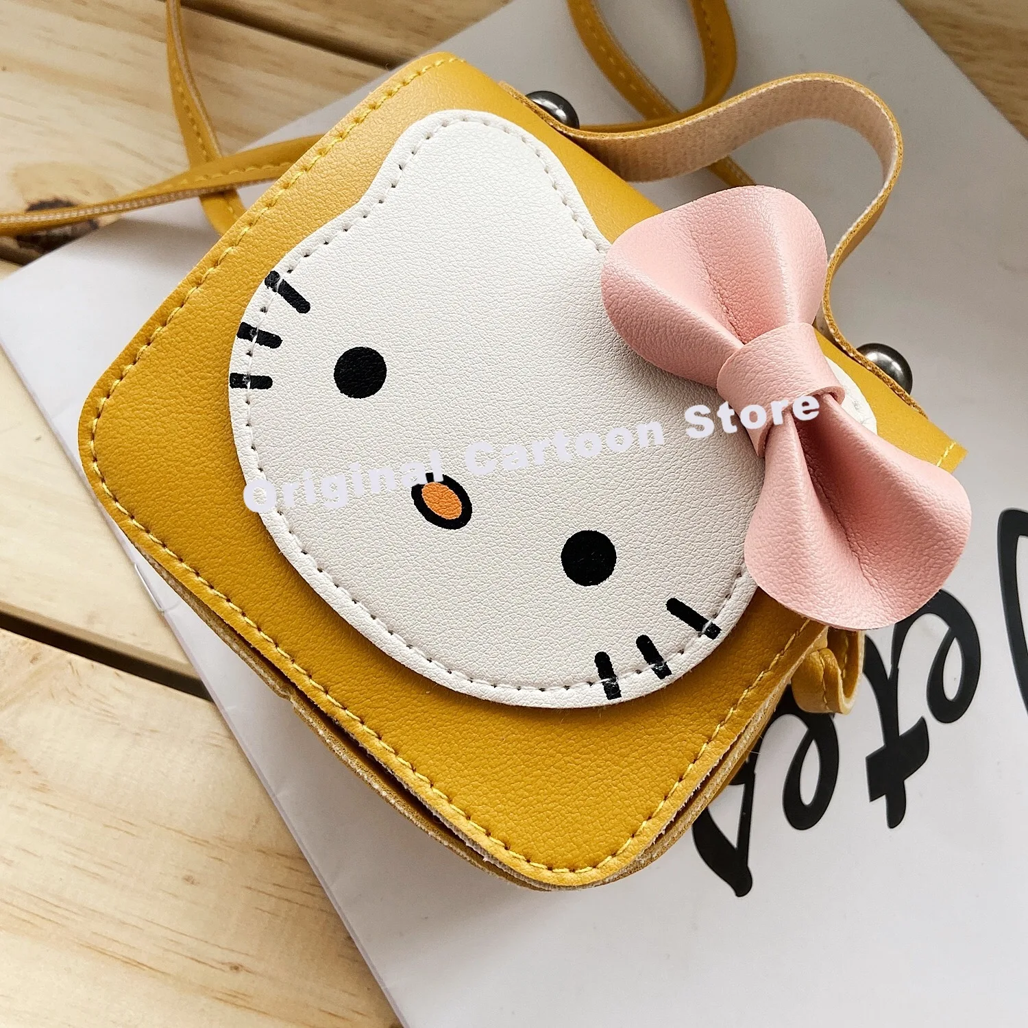 Hello Kitty Sanrio Kuromi Cute Child Small Backpack Mini Diagonal Span Shoulder Bag Decorate Small Change Packet Tide Girl Gift