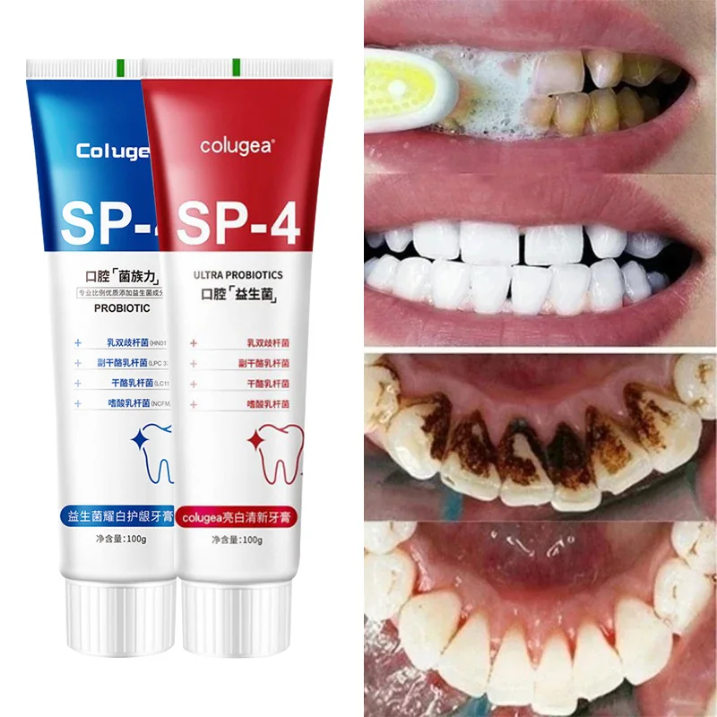 Probiotic Toothpaste Sp-4 Whitening Tooth Remove Plaque Stains Teeth Whitener Oral Hygiene Clean Fresh Breath Dental Tools