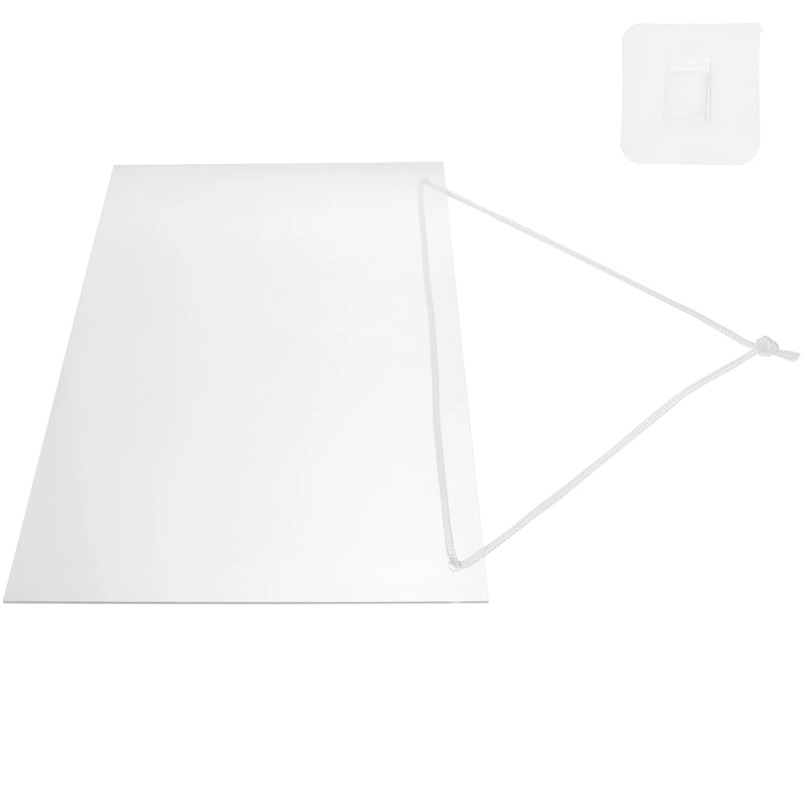 1 Set Transparent Acrylic Memo Small Desktop Message For Home Office Clear Writing Note Board Multi-Function Erasable Hanging