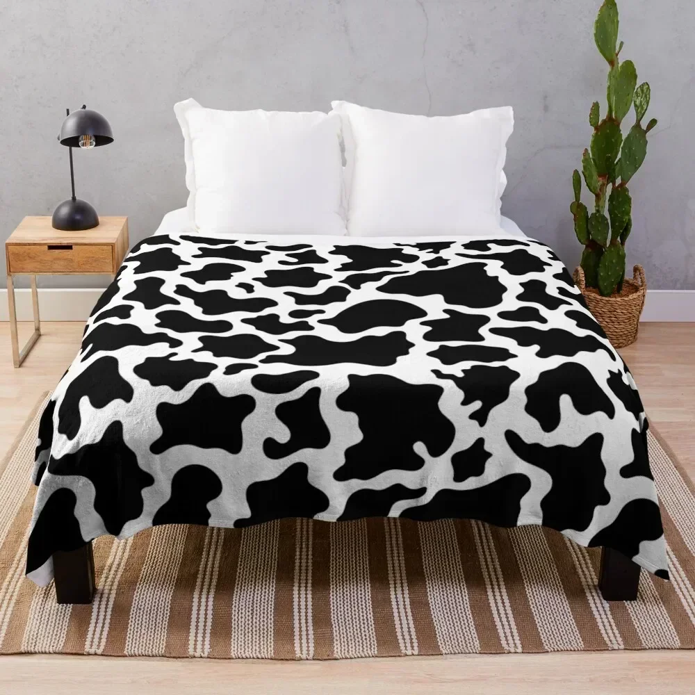 

Cow Throw Blanket Faux Fur Soft Warm Blanket for Bed
