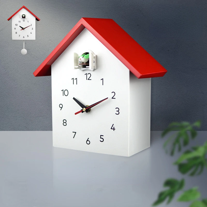 

Cuckoo alarm clock Creative children's bird calling watch Living room desk clock Mute home decor