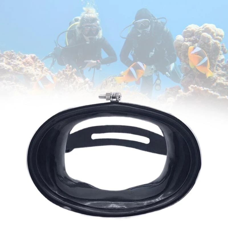 

652F Adjustable Clear Panoramic Goggle Ovals Diving Swimming Goggle Single Lens Snorkels Diving Mask Diving Accessories