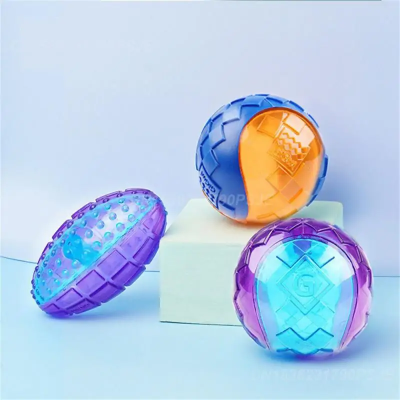 Dog Toys Dynamic Design Decompress And Relieve Stress Rugby Size 8  4.5  4.5cm Food Grade Tpr Dog Supplies Spiky Ball Dogball