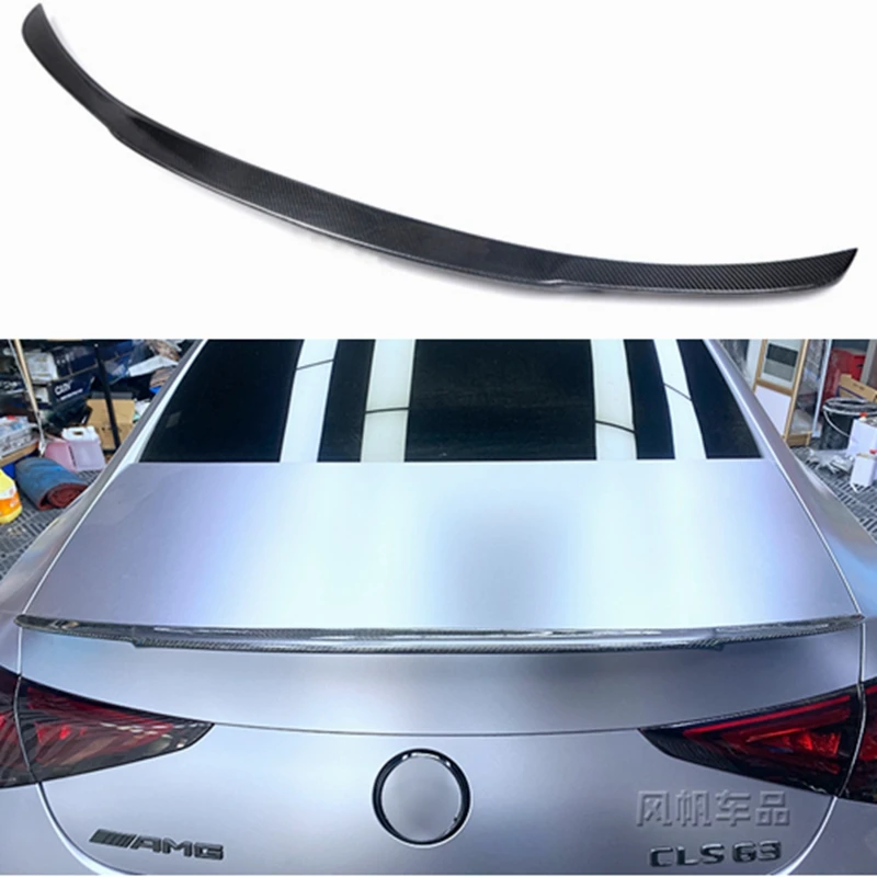 For Mercedes Benz CLS Class W257 C257 CLS400 CLS550 AMG 2018 2019 2020 ABS Rear Trunk Spoiler Boot Wing Car Styling