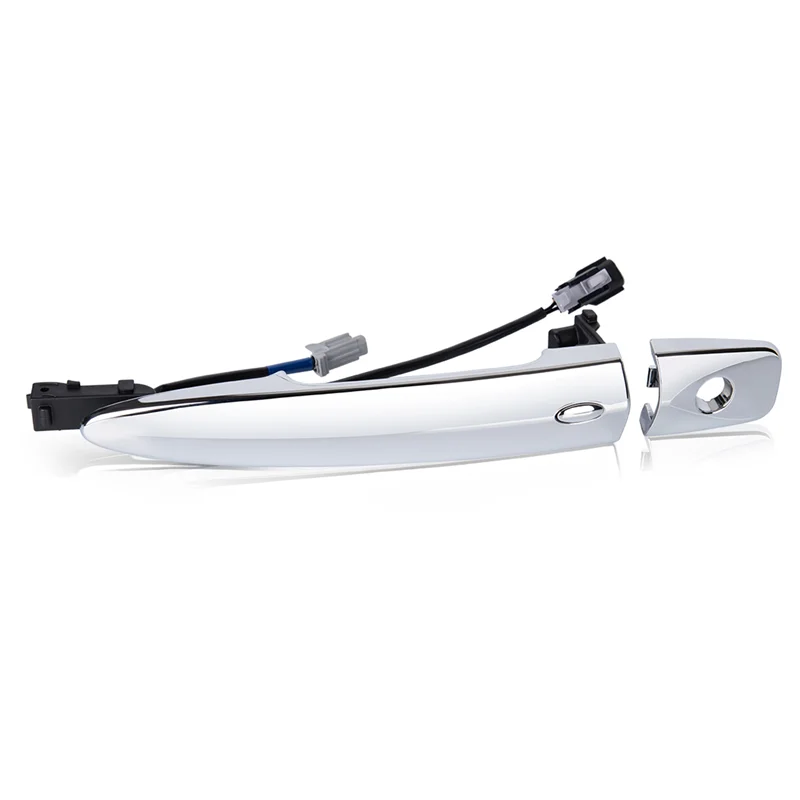 A44F-مقبض الباب الأمامي الأيسر دخول ذكي بدون مفتاح لنيسان ليف ماكسيما سنترا 2009-2018 80645-1AA0A مقبض خارجي كروم #1