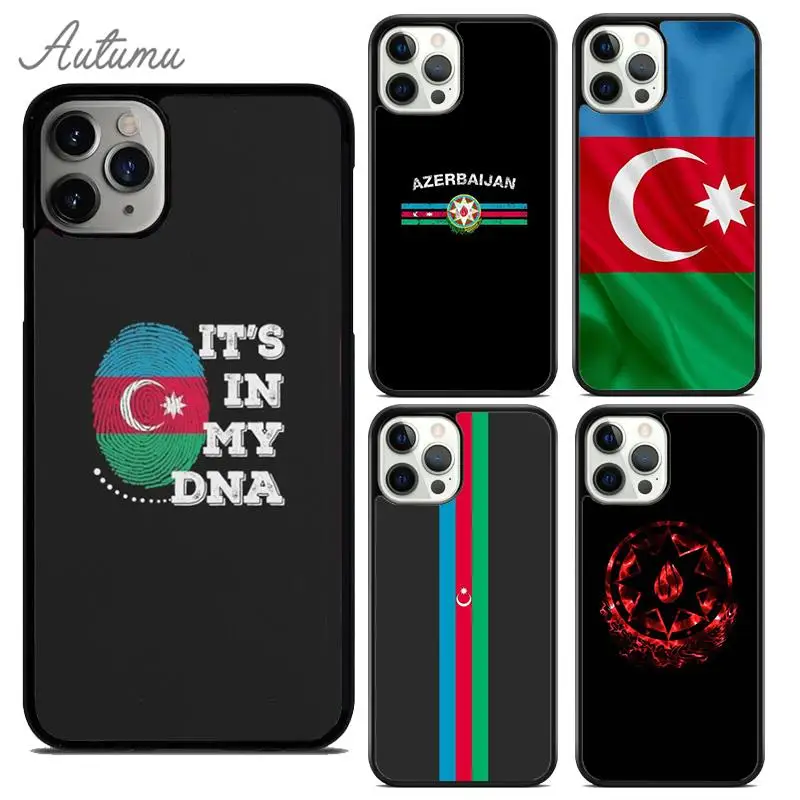 Azerbaijan Heart Love Flag Phone Case for iPhone 15 16 SE2020 11 12 13 14 Pro Max mini 6 7 8 Plus Cover coque Fundas Shell