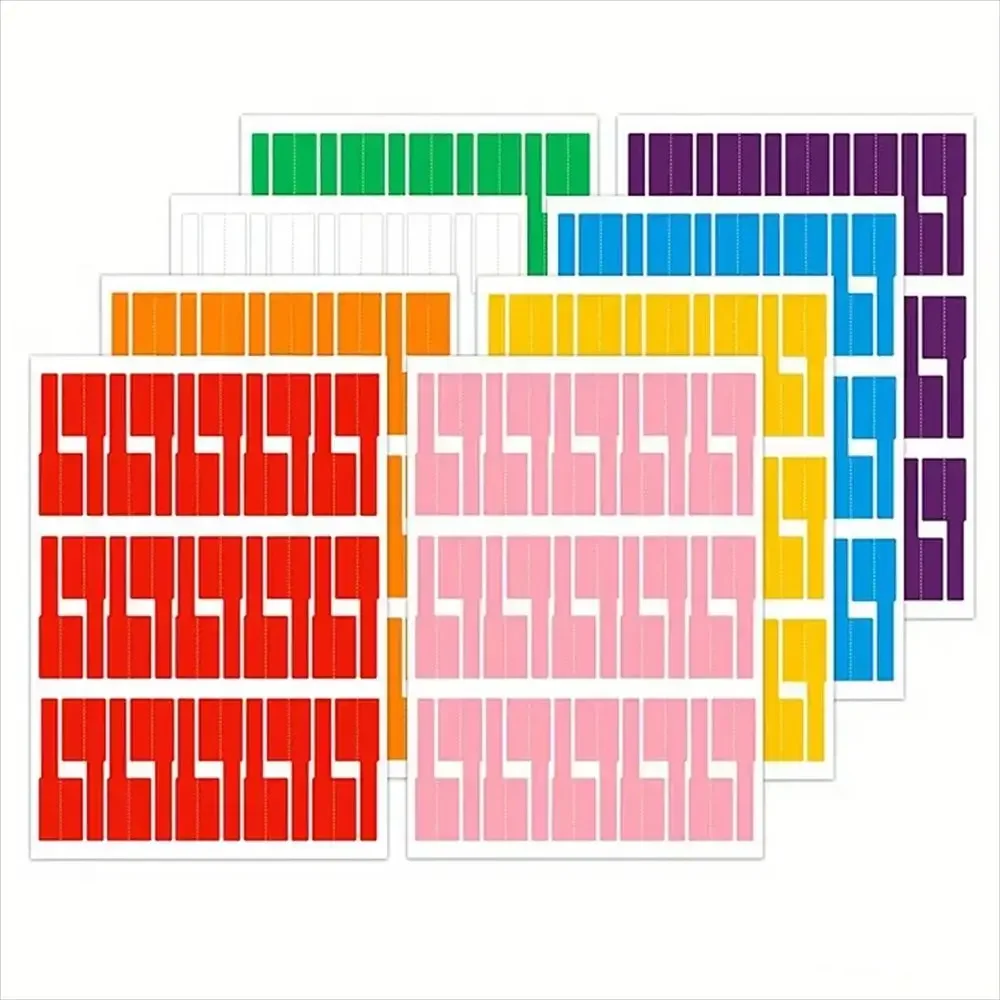 Etichette per cavi impermeabili Le etichette possono scrivere su etichette per cavi autoadesive Scrittura a mano Etichette adesive a 8 colori Etichette per cavi
