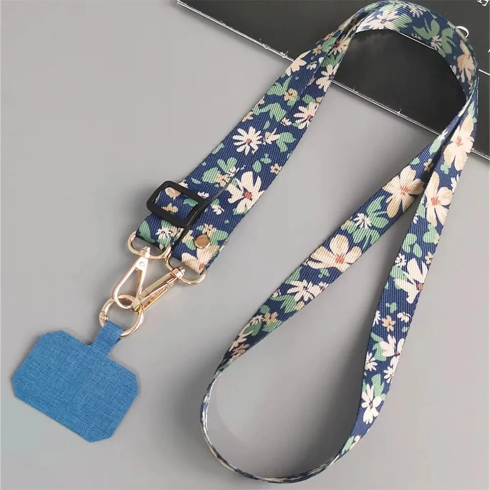 

Новый шейный шнур с зелеными листьями, ремешок для телефона, регулируемый подвесной шнур для телефона, подвесные ремни на запястье, анти-потерянная подвесная веревка
