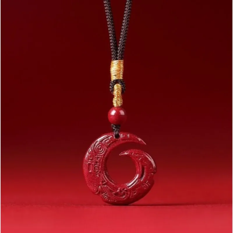 

Natural Raw Cinnabar Pendant, Unisex Jewelry, Suitable for Daily Wear