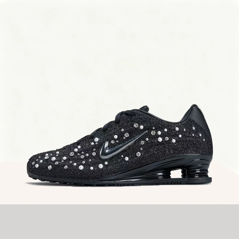 

Кроссовки Nike SHOX Z: стильные, удобные, с узором в виде звезд, прочные, нескользящие, низкие, повседневные, для бега, для женщин – черные IQ1157-010