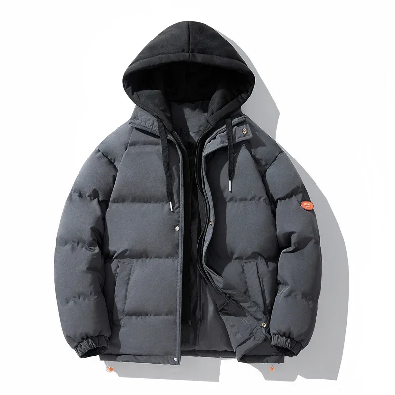 

Зимняя теплая брендовая трендовая мужская и женская зимняя новая куртка, мужская уличная модная парка, мужская толстая корейская мода с капюшоном, свободное пальто