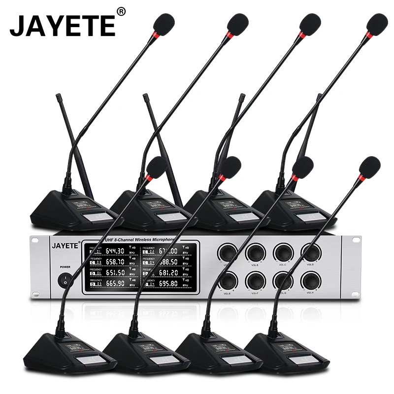 

Multichannel Wireless Conference System Outdoor Performance Microphone Handheld Stage For Receiver Headset Bady-pack Transmitter