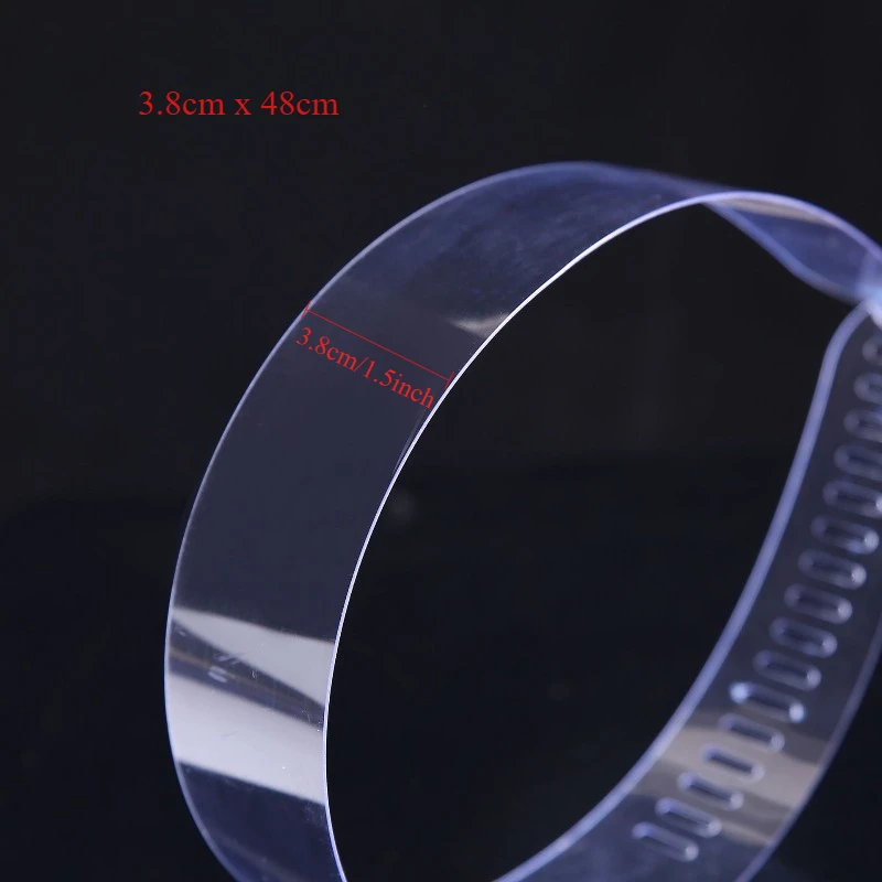 50 шт., полоска с воротником из ПВХ, высокая прочность, пуговицы, высококачественные аксессуары для упаковки рубашек