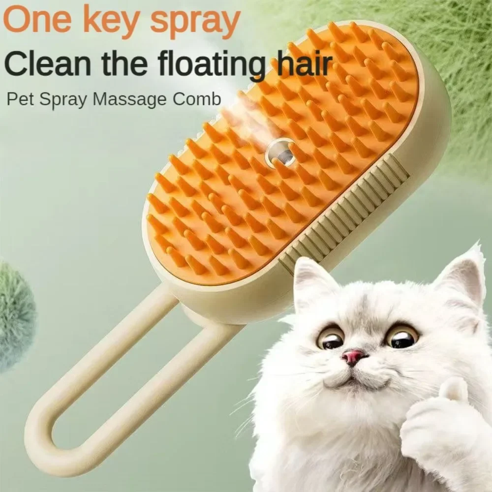 

Pet Massage Comb Rechargeable Spray Cat and Dog Bath Steam Comb Special Comb to Spray Water to Remove Floating Hair Grooming