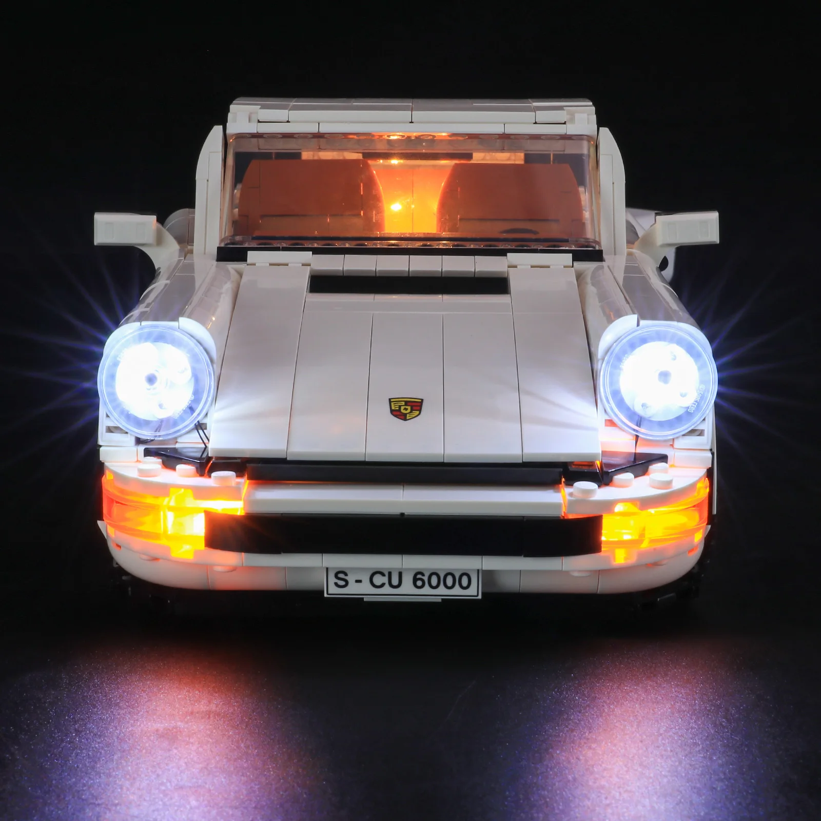 Luz LED Hprosper para lámpara decorativa de coche 10295 Creator Expert Porsche 911 con caja de batería (no incluye bloques de construcción Lego)