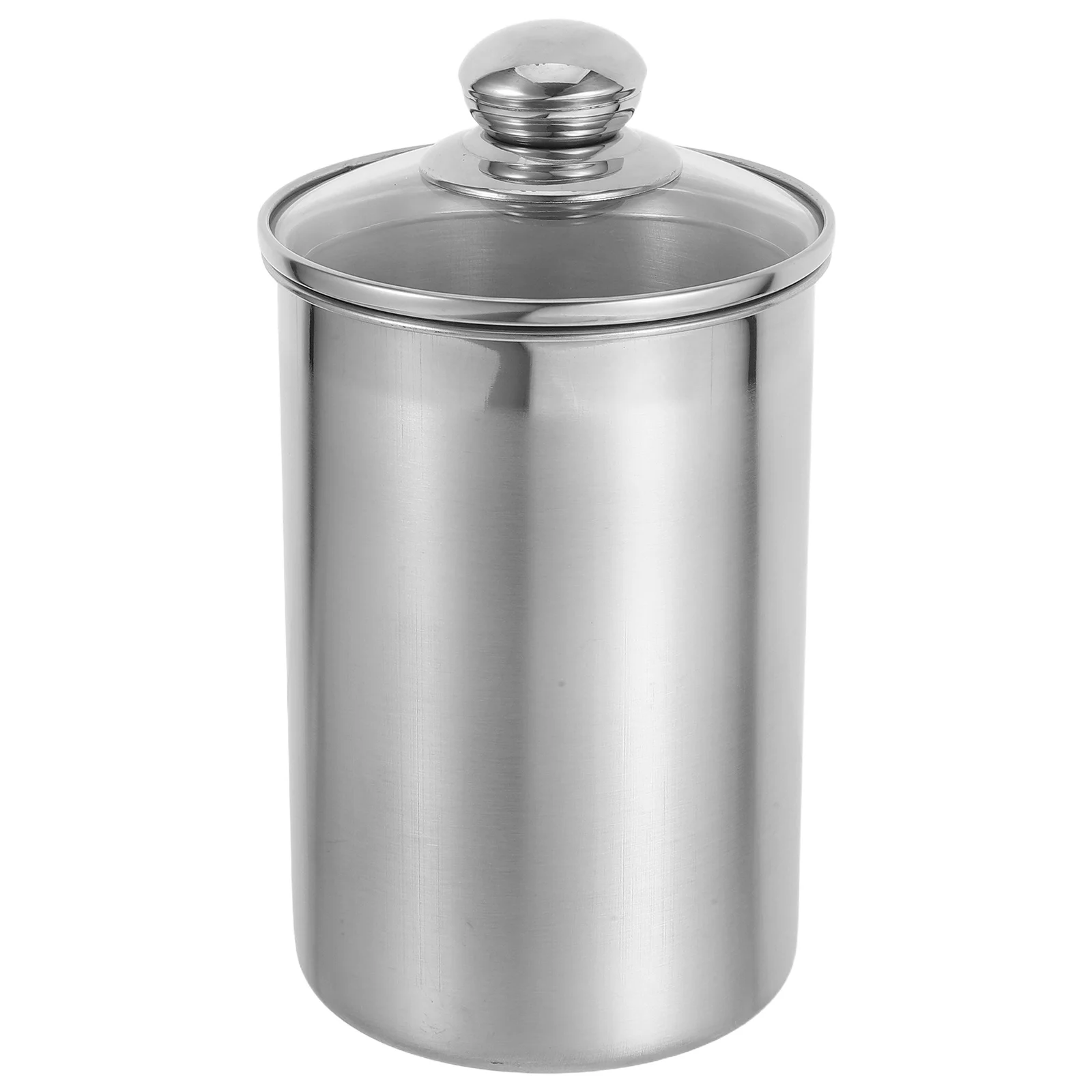

1750Ml Food Sealed Can Heavy Duty Stainless Steel Storage Tank with Transparent Lid and Handle Airtight Preservation Jar for Tea