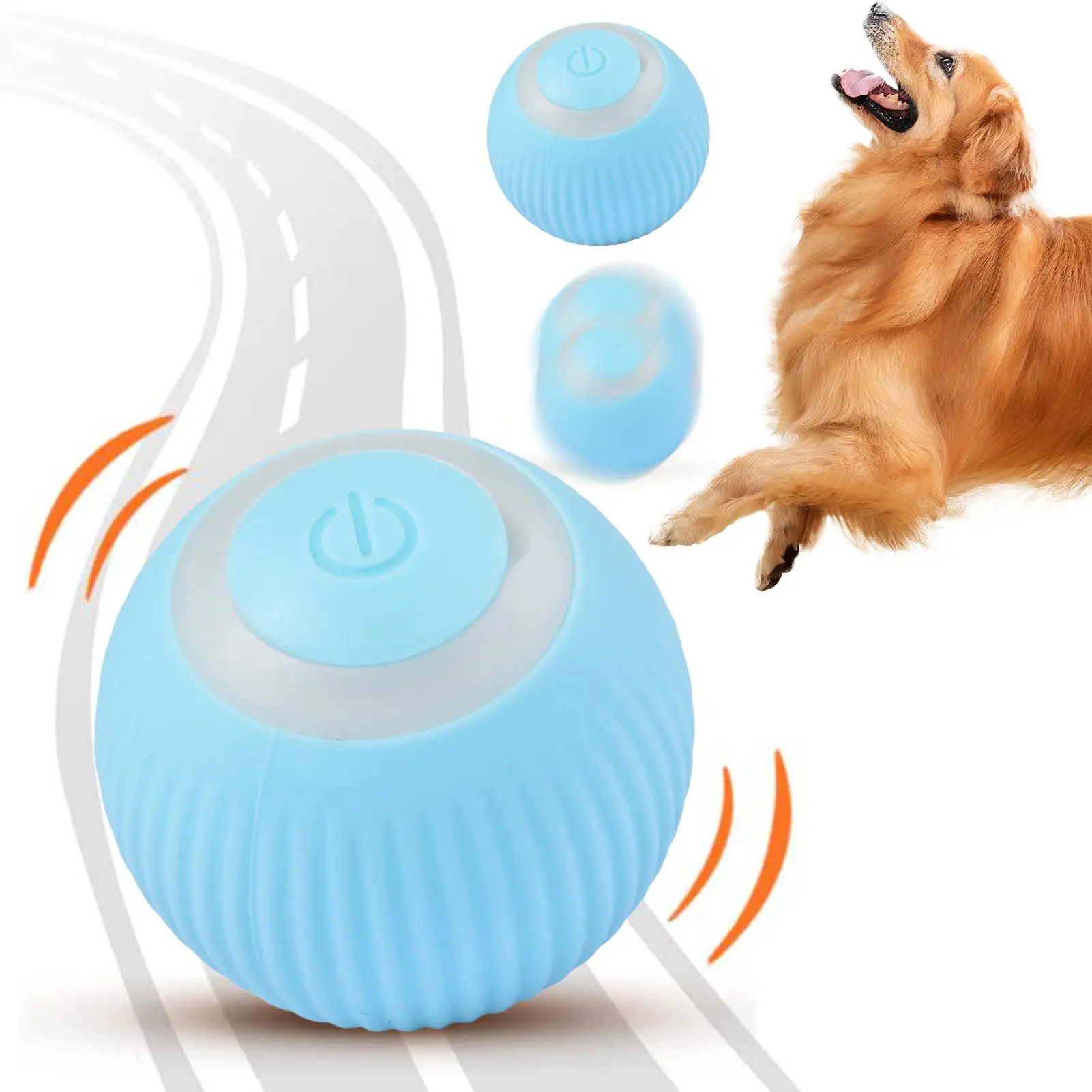 Pet Jagd Stimulation Spielzeug Katze Interaktive Ball Spielzeug Automatische Interaktive Haustier Elektrische Rolling Teaser Katze Spielzeug Bälle
